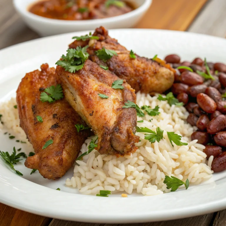 recipe roasted chicken wings rice beans onion chiles