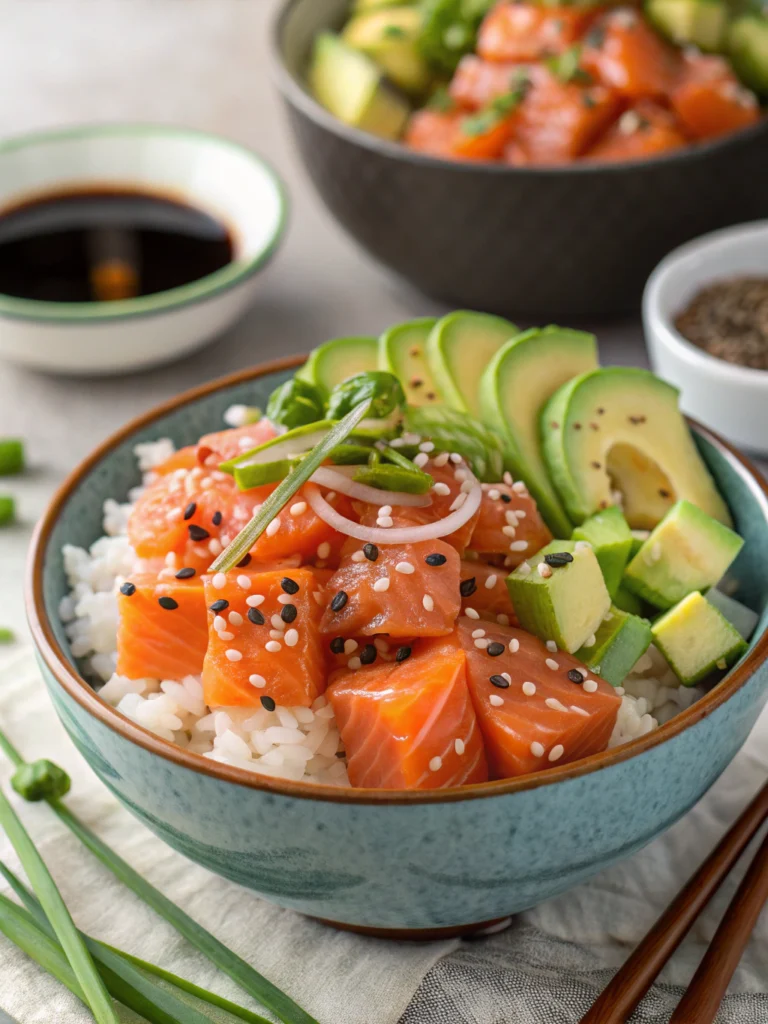 salmon poke bowl
